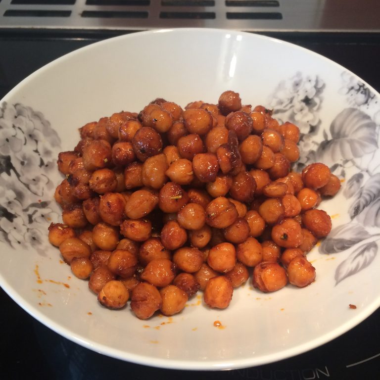 A bowl of Cheeky Chickpeas.