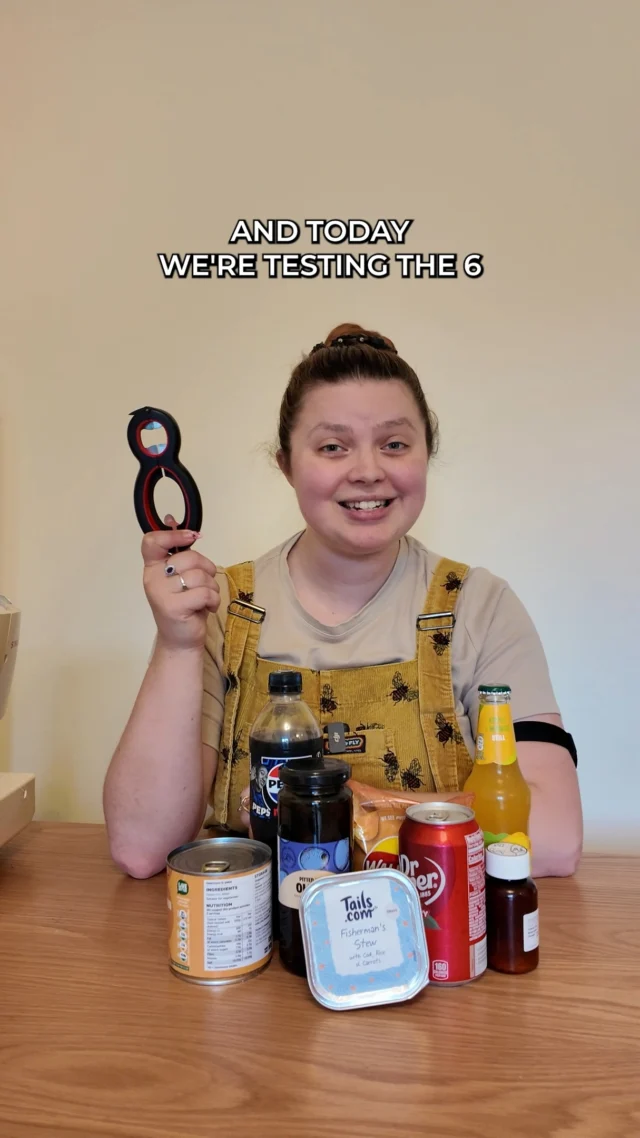 Can this nifty gadget open all of these?! Let’s find out.

Welcome back to another episode of Accessible Hack or Send It Back, the series where I try adaptive gadgets so you don’t have to. Last week I showed you this tool in my Ultimate Hacks video but I really wanted to put it through it's paces and see if it really works in 6 or more different ways!

Today we’re testing this 6-in-1 multi opener tool which I think everyone could benefit from, and it’s packed with features:

- A classic bottle opener
- A twist-top bottle grip
- A larger section for jars and bigger bottles
- A slot for ring pulls (great on tins like tomatoes, not so great on fizzy drinks!)
- A built-in blade to open packets
- And a tweezer-style section that grips and lifts peel-back lids, like pet food tins or yoghurt pots

So many people ask about tools for child-locked packaging too and this one worked on Coco’s medication!

The fact that it opened all this and only costs around £5? Definitely an accessible hack for me.

But what do you think: is it a hack, or would you send it back? Let me know in the comments.
(Link in stories if you want to check it out.)

Video description:
The video shows Jenni sitting at a dining table trying out the 6-in-1 opener with various jars, bottles, tins, and packets. She’s wearing a pale camel-coloured top and yellow cord bumblebee-print dungarees, with her hair in a bun. The gadget is black and red, roughly hand-sized.

#AccessibleHackOrSendItBack #DisabledLifeHacks #MultiOpenerTool #AdaptiveTools