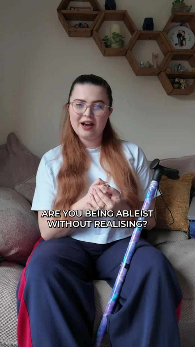 Are you being ableist without realising?!

Welcome back to another episode of Disability Education 101!
I’m Chronically Jenni, and I’m here to tell you all the things you never learned about disability.

Ableism isn’t just someone saying a slur or blocking a disabled parking bay; it shows up in loads of different ways, and not all of them are obvious.

So, let’s break down the different types of ableism you might come across:

Systemic ableism is built into structures ,like inaccessible housing, long waits for benefits, or workplaces that don’t accommodate disabled people.

Interpersonal ableism is the stuff people say or do, like ‘you don’t look disabled’ or questioning someone’s mobility aid.

Internalized ableism is when we start to believe those messages, feeling like a burden or trying to hide our needs.

Benevolent ableism sounds kind, but it’s still harmful, like calling us inspirational for just existing, or making choices for us instead of with us.

Invisibility-based ableism is when people doubt your disability because it’s not visible and assume that means it’s not real.

Medical ableism happens in healthcare when symptoms are dismissed, everything gets blamed on one diagnosis, or our quality of life is assumed to be poor. It’s when they prioritise a ‘cure’ over support and management

Cultural ableism is all around us, in film, TV, and media that either leaves us out or only shows harmful stereotypes like portraying disabled people as villains, victims or inspirational tropes.

And structural erasure is when disabled people aren’t considered at all, no ramps, no captions, no access.

Ableism can be loud and obvious, or subtle and baked into everyday life, but the more we name it, the more we can challenge it.

Share with someone you think needs to learn more about Disability and follow for more Disability Education 101!

Let me know what forms of ableism you come across most in the comments! 

#DisabilityEducation #Ableism #DisabilityAwareness