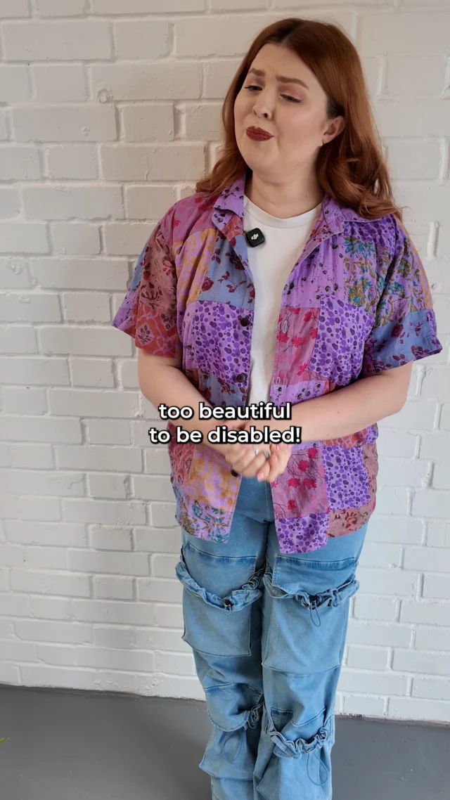 Oh but you’re too beautiful to be disabled.

It’s often said as a compliment, but it reveals something much bigger about how society views disability.

Because why is disability seen as the opposite of beauty in the first place?

Disabled people are constantly desexualised, infantilised, overlooked, or treated as though beauty, attractiveness, confidence, fashion, romance, or femininity somehow don’t belong to us.

But disabled and beautiful are not mutually exclusive.

We are not “beautiful despite being disabled”.
We are not “beautiful for a disabled person”.

Disabled people can be beautiful, attractive, stylish, confident, glamorous, desirable, and worthy of being seen exactly as we are.

We’re just beautiful. Full stop.

If you’re disabled, I hope you never let the world make you feel like your disability makes you less worthy of being seen, celebrated, or loved.

Share this if you agree!

#DisabilityAwareness #DisabledAndProud #DisabledAndBeautiful