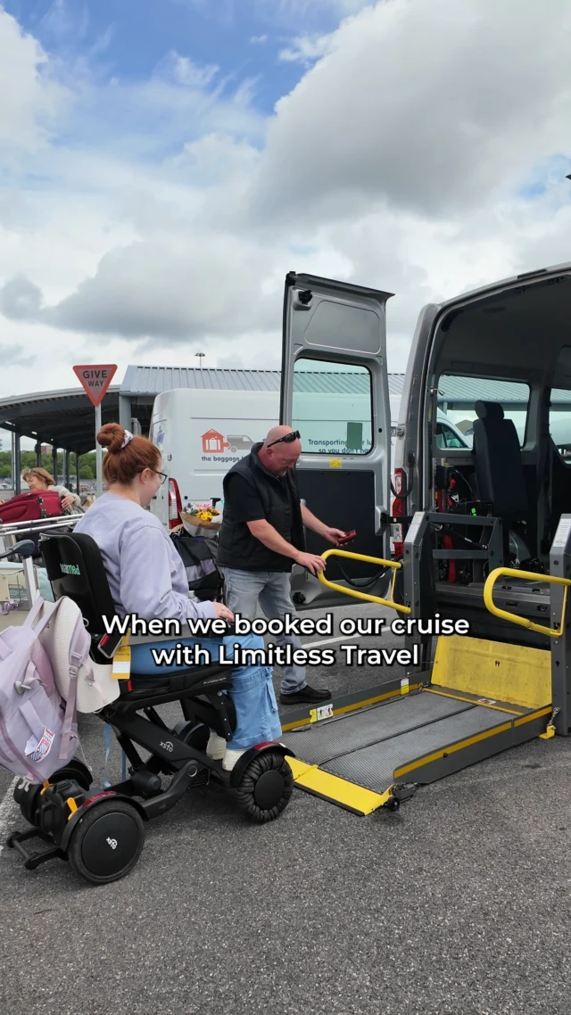 One of the things I didn't realise would make such a difference on our honeymoon was the door-to-door travel service. (ad - pr trip)

When we booked our cruise with @LimitlessTravelOfficial an accessible minibus picked us up from home, took us to the port, and then brought us back home again afterwards.

As a wheelchair user, travel days can be one of the most exhausting parts of a trip. Normally we'd need to pack the car, work out how to fit luggage and mobility aids into the available space, drive to the port, find accessible parking, and then do it all again at the end of the holiday.

Instead, everything was taken care of.

It meant we could bring everything we needed without worrying about space, including multiple mobility aids, and we didn't have to think about parking or navigating a busy port.

This footage is actually from our journey home. After a week away, we were tired, we had lots of luggage, and the last thing either of us wanted to do was drive for hours.

Instead, we could just relax, enjoy the journey, stop whenever we needed to, and arrive home without adding extra stress to the end of the holiday.

It's one of those little details that ended up making a much bigger difference than I expected.

What's the most stressful part of travel for you? Would a door-to-door service like this make travelling easier? Let me know in the comments.

A note on Door-to-door accessible transport: For journeys of 125 miles or less, this service is included in the price of your holiday. Additional fees may apply for longer transfers or for those travelling from Yorkshire, North East England, or Wales.

#AccessibleTravel #WheelchairTravel #DisabilityTravel